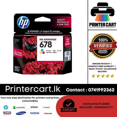 HP 678 Tri-color Original Ink Advantage Cartridge (CZ108AA)