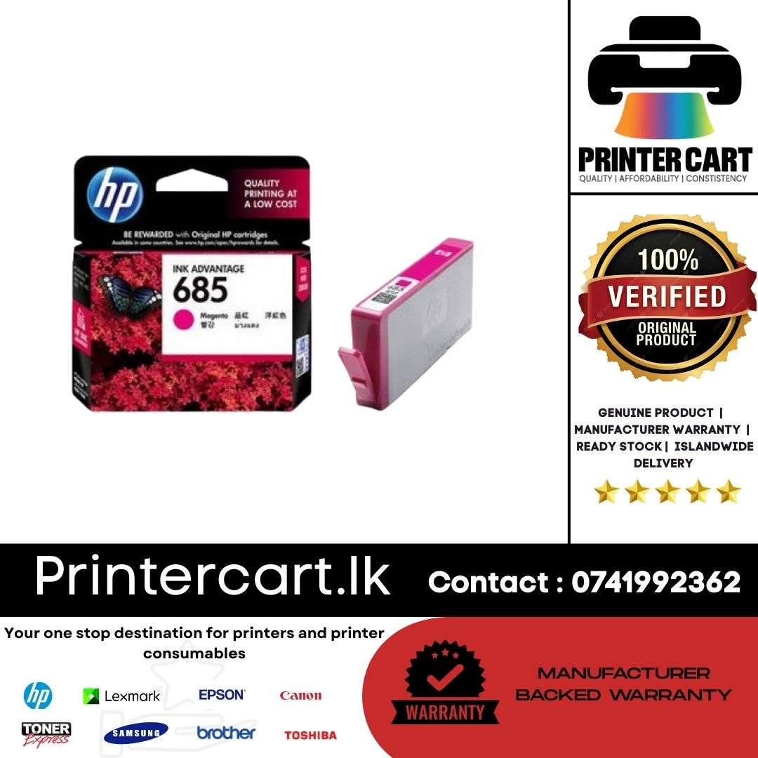 HP 685 Magenta Original Ink Advantage Cartridge (CZ123AA)
