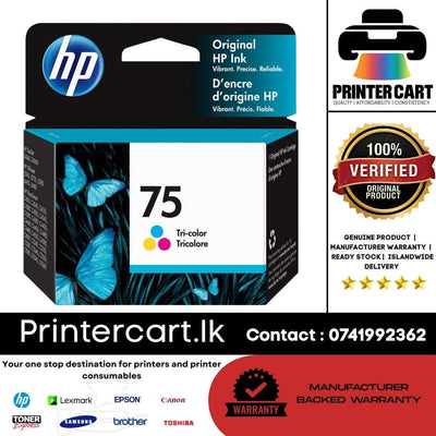 HP 75 Tri-color Original Ink Cartridge (CB337WN)
