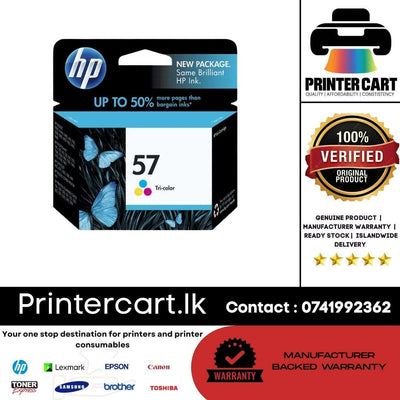 HP 57 Tri-color Original Ink Cartridge (C6657AN)
