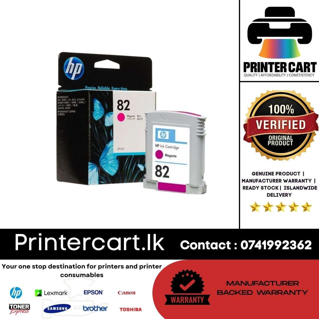 HP 82 69-ml Magenta DesignJet Ink Cartridge (C4912A)