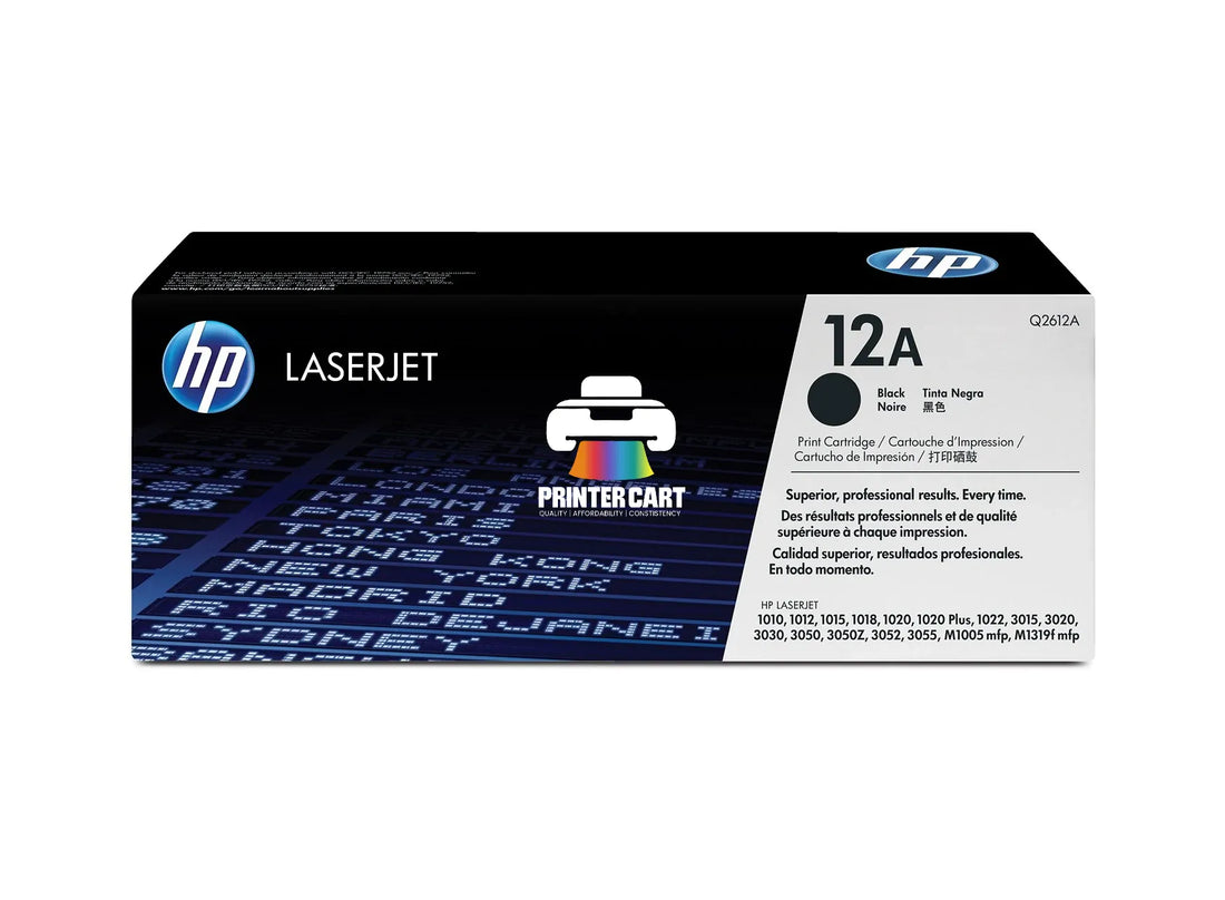 HP 12A Black Original LaserJet Toner Cartridge (Q2612A)