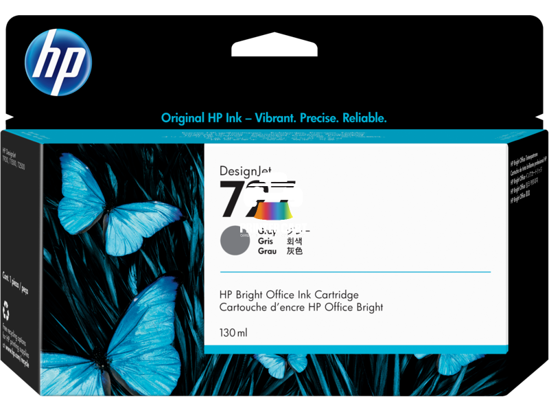HP 727 Gray Original Ink Cartridge – 130ml (F9J79A)