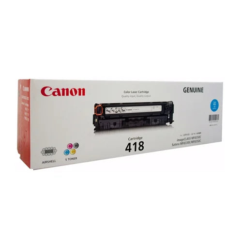 Canon CRG-418 Cyan Original Toner Cartridge