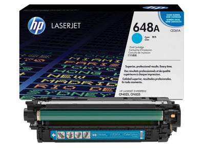 HP 648A Cyan Toner Cartridge (CE261A)