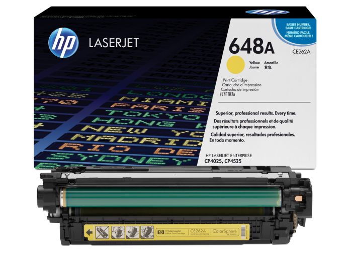HP 648A Yellow Toner Cartridge (CE262A)