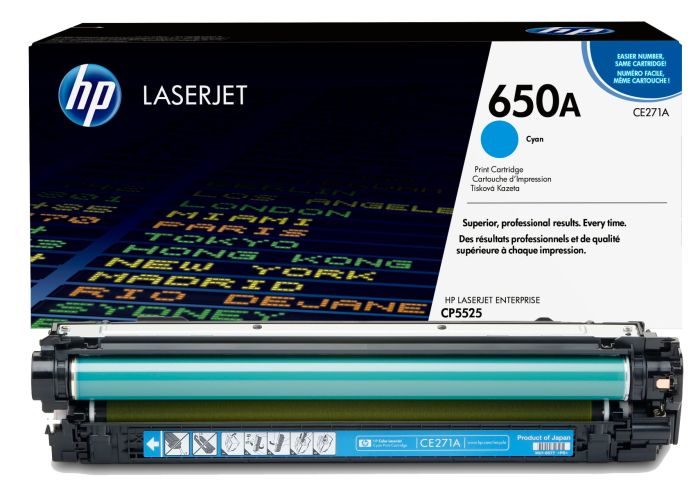 HP 650A Cyan Toner Cartridge (CE271A)