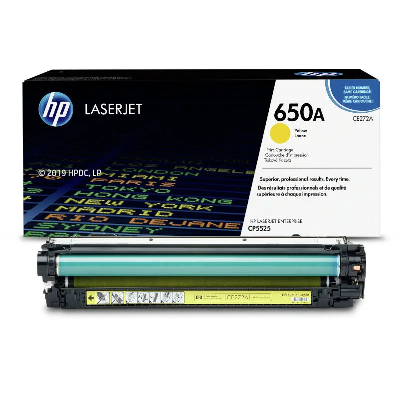 HP 650A Yellow Toner Cartridge (CE272A)