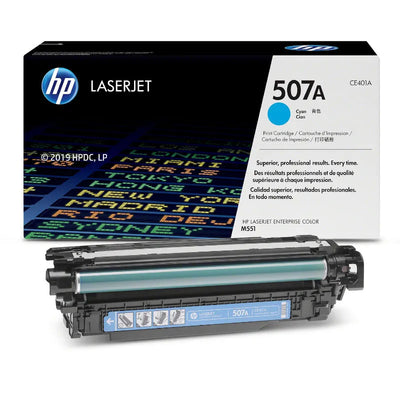 HP 507A Cyan Toner Cartridge (CE401A)