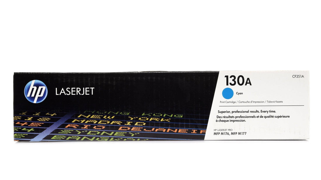 HP 130A Cyan Original LaserJet Toner Cartridge (CF351A)