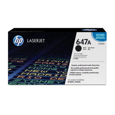 HP 647A Black Toner Cartridge (CE260A)