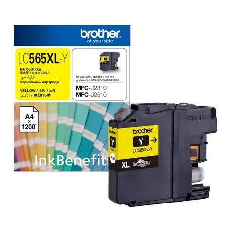 Brother LC-565XLY High-Yield Yellow Ink Cartridge