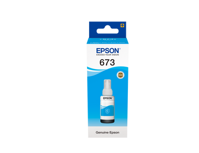 Epson 673 Cyan Ink Bottle (T6732)